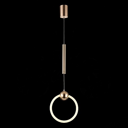 Подвес ST-Luce Золотистый/Золотистый, Белый LED 1*15W 3000K SL1578.203.01 - фото