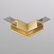 TR5731-SB Угловой элемент для трека SHINE BASE 90° потолок-потолок, сатинированная латунь, алюминий - фото
