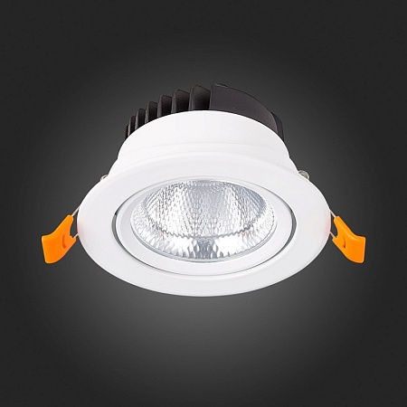 Св-к встр. Белый LED 1*10W 4000K 750Lm Ra80 36° IP20 D109xH65 220-240V ST211.548.10.36 - фото