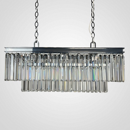 Люстра Rh 1920S Odeon Clear Glass Fringe Chrome Imperiumloft 228792-22 - фото