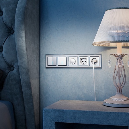 Диммер серебряный WL06-DM600 - фото