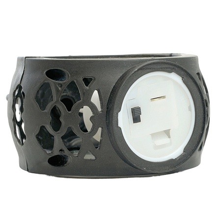 Блок розетка 1-местная с/з+  выключатель 1-клавишный STEKKER, PST16-21-54/10-211-54, ,белый/серый - фото