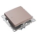 Переключатель1-клавишный (механизм), STEKKER GLS10-7105-02, 250V, 10А, серия Катрин, шампань - фото
