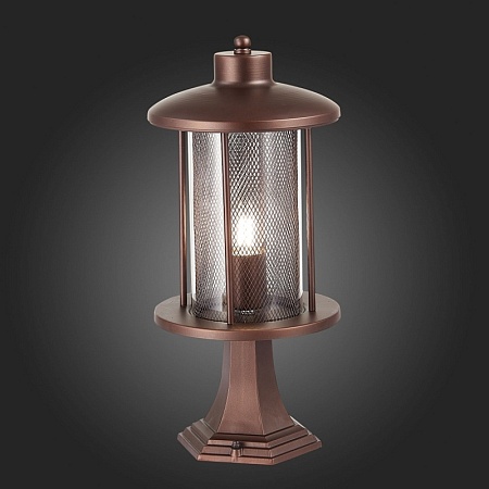 Светильник уличный наземный ST-Luce Темный кофе/Прозрачный, Темный кофе E27 1*60W SL080.405.01 - фото