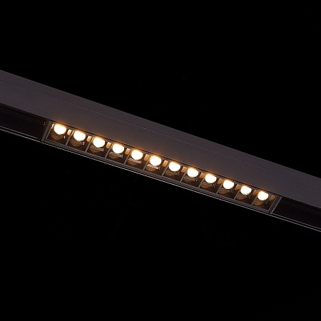 Магнитный трековый светильник Черный LED 1*12W 4000K 1 009Lm Ra>90 36° IP20 L222xW22xH4 ST361.446.12 - фото
