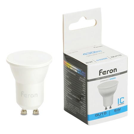 Лампа светодиодная Feron LB-272 MR11 GU10 5W 175-265V 6400K - фото