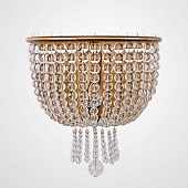 Бра Jacqueline White Sconce Brass Imperiumloft 219343-22