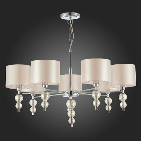 Светильник подвесной Хром/Светло-бежевый E14 7*40W SLE105703-07 - фото