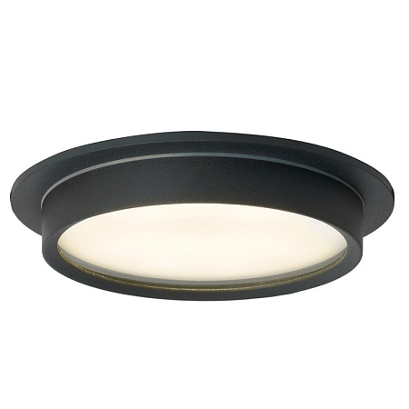 Светильник встраиваемый Feron DL704 потолочный GX70 черный круг IP44 - фото