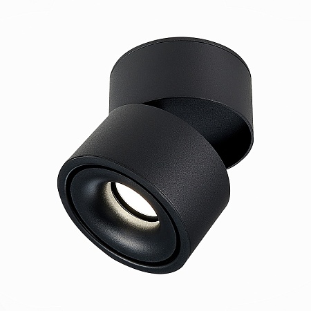Светильник потолочный Черный LED 1*12W 3000K 1 000Lm Ra>90 36° IP20 D100xH105 170-240VV ST652.432.12 - фото