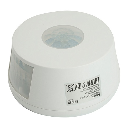 Датчик движения 2000W 30m  120° 360°(верт.) белый SEN19 - фото