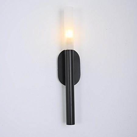 Бра Rousseau Small Bath Sconce Black Imperiumloft 192924-22 - фото