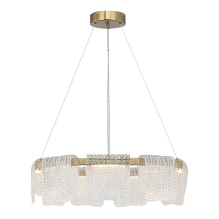 Светильник подвесной ST-Luce золотистый/прозрачный LED 1*54W 3000K SL6021.203.54 - фото