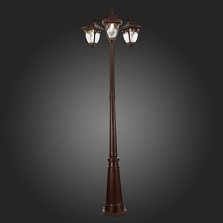 Светильник уличный наземный ST-Luce Кофейный/Кофейный, Прозрачный E27 3*60W SL083.705.03 - фото