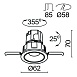 Встраиваемый светильник Technical DL057-7W3K-B - фото