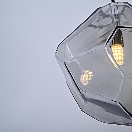 Подвесной Светильник Color Ice Cube Pendant Jevio 1 Серый Imperiumloft 178462-26 - фото