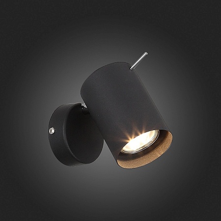 Спот ST-Luce Черный, Хром/Черный GU10 LED 1*3W SL597.401.01 - фото