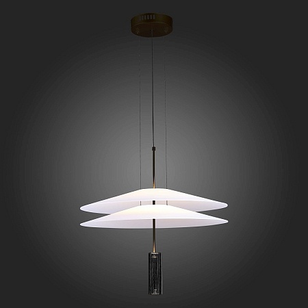 Люстра подвесная ST-Luce Черный/Белый LED 1*15W 3000K SL6101.403.01 - фото