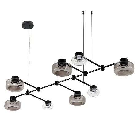 Светильник подвесной ST-Luce Черный/Дымчатый, Прозрачный LED 8*3W 3000K SL6005.403.08 - фото