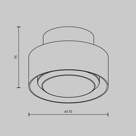 Потолочный светильник Technical Space C092CL-GX53-W - фото
