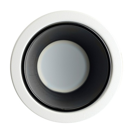 Светильник встраиваемый Feron DL3102 потолочный MR16 G5.3 белый + черный хром - фото