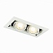 Св-к встр. Черный, Белый GU10 2*50W IP20 L245xW126xH70 220V Без ламп ST250.558.02 - фото