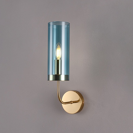 Настенный Светильник Agne Blue Glass Tube Wall Light Imperiumloft 100322-22 - фото
