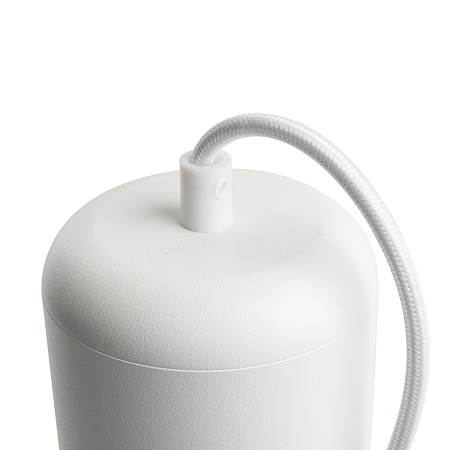 Светильник потолочный Feron HL3658 Barrel ECHO levitation  12W, 230V, GX53, белый, с антибликовой сеточкой, на подвесе 1,7 м - фото