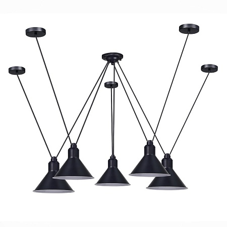 Светильник подвесной ST-Luce Черный/Черный E14 5*60W SL1804.403.05 - фото