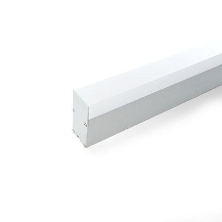 Профиль алюминиевый накладной/подвесной с отсеком для БП, серебро, CAB266 - фото
