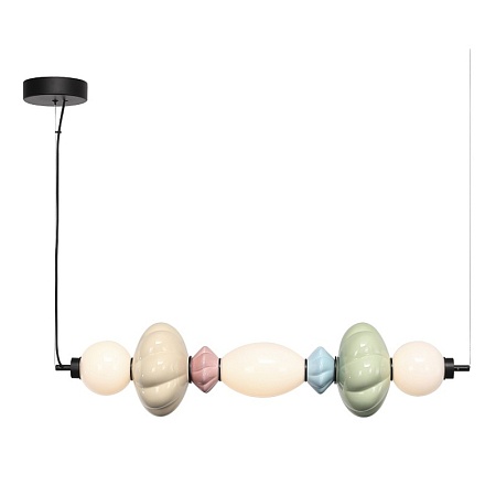 Светильник подвесной ST-Luce черный/зеленый, розовый, желтый, синий, опаловый LED 1*24 SL6134.443.01 - фото