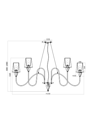Люстра Maytoni Florero MOD078PL-12CH - фото