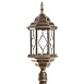 Светильник садово-парковый Feron PL126 шестигранный столб 60W E27 230V, черное золото - фото