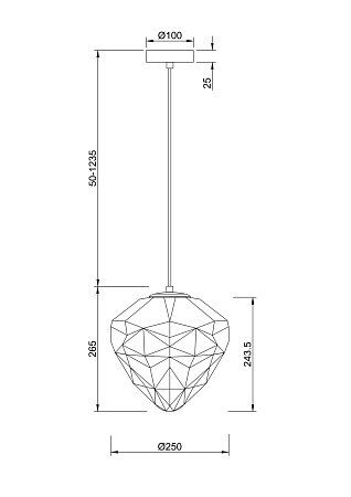 Подвесной светильник Maytoni Globo P053PL-01GR - фото