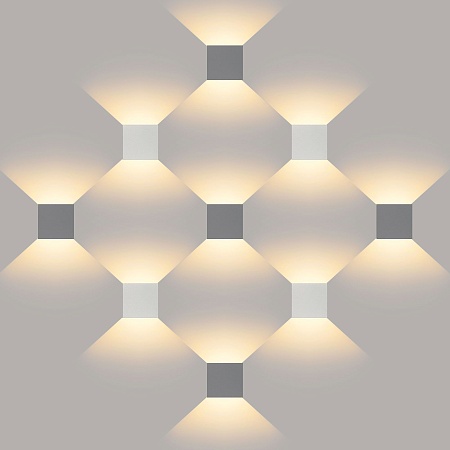 Пылевлагозащи<wbr>щенный светодиодный светильник с регулируемым углом рассеивания Winner серый IP54 1548 Techno LED серый Elektrostandard - фото