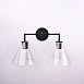 Бра Rh Utilitaire Funnel Shade Double Sconce Black Imperiumloft 123266-22 - фото