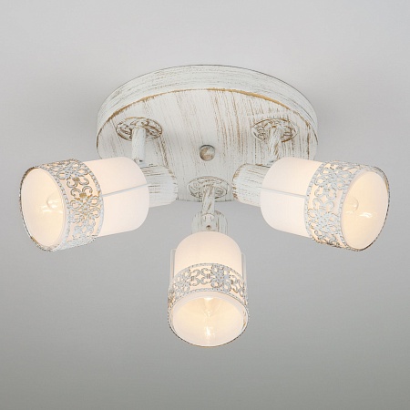 Потолочный светильник Eurosvet 20026/3 белый с золотом - фото