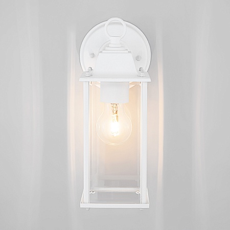 Уличный настенный светильник Brick белый IP33 1008D белый Elektrostandard - фото