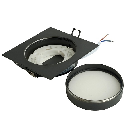 Светильник встраиваемый Feron DL506 потолочный GX53 черный круг - фото