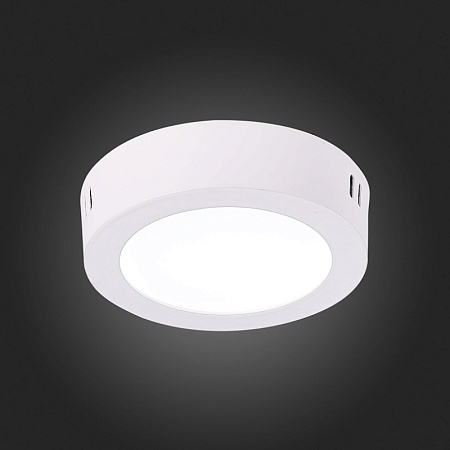 Светильник настенно-потолочный Белый LED 1*6W 4000K 370Lm Ra80 120° IP20 D110xH28 90-26 ST112.542.06 - фото