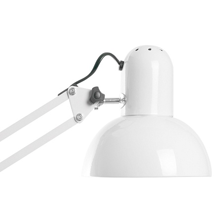 Светильник под лампу Feron DE1430 60W, 230V, патрон E27 на струбцине, белый - фото