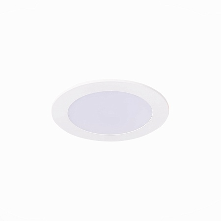Св-к встр. Белый LED 1*6W 3000K 330Lm Ra80 110° IP20 D120xH8 90-265V ST209.538.06 - фото