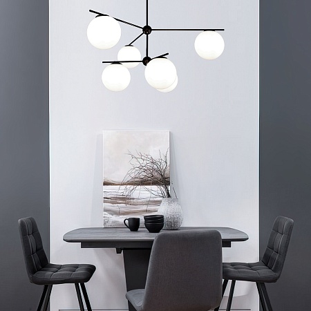 Потолочный светильник Eurosvet 60147/6 черный - фото