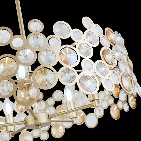 Светильник подвесной ST-Luce Золотистый/Золотистый, Прозрачный E14 5*60W SL1172.203.05 - фото