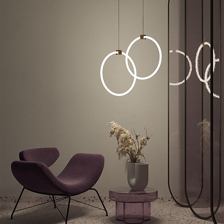 Подвесной светильник Maytoni Anillo MOD315PL-L20G3K - фото