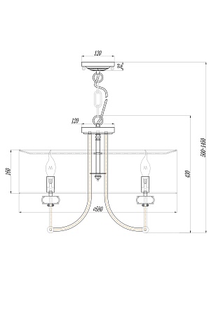 Подвесной светильник Maytoni Roma ARM006PL-06G - фото