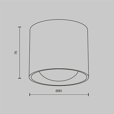 Потолочный светильник Technical C217CL-15W3K-B - фото