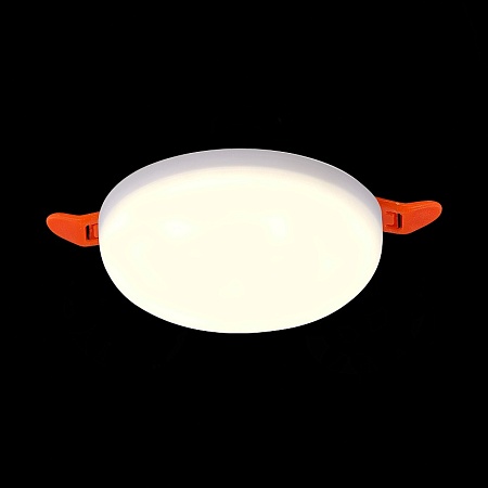 Св-к встр. Белый LED 1*8W 3000K 690Lm Ra80 180° IP44 D90xH20 85-265V ST700.538.08 - фото