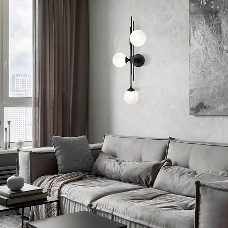 Настенный светильник Eurosvet 50383/3 черный - фото