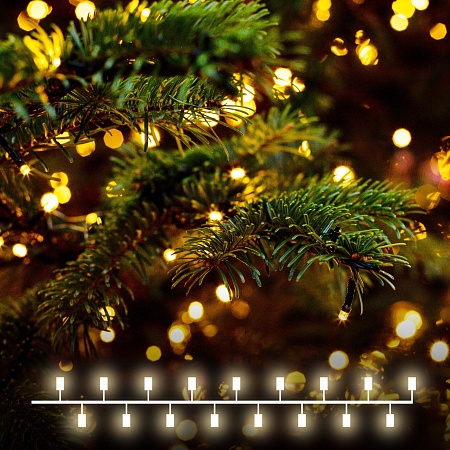 Гирлянда Eurosvet 400-004 теплый белый - фото